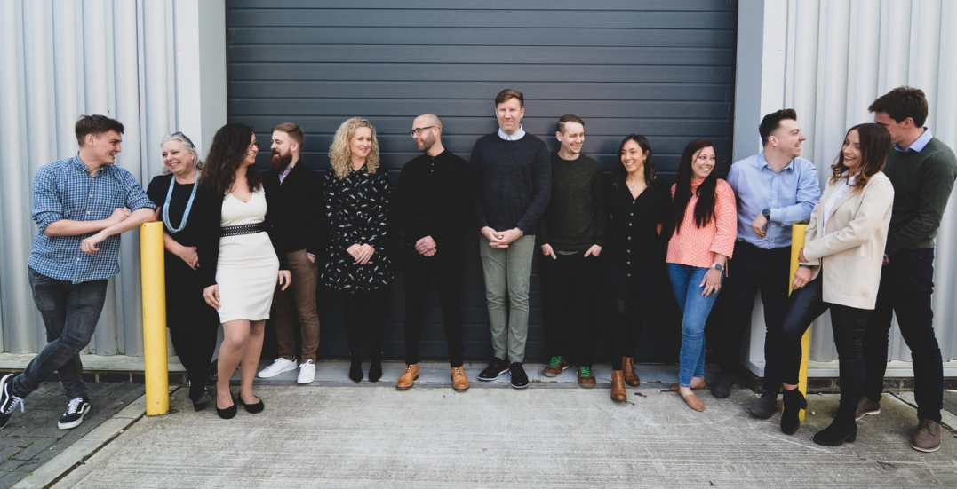 Image: Swagpack team outside the office
