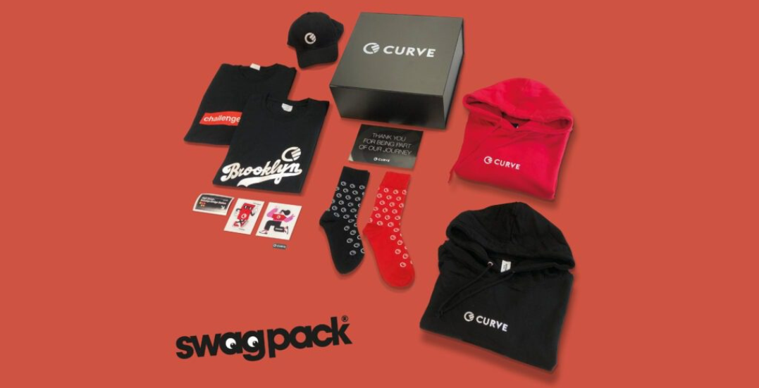 Image: Various branded merchandise including beanie caps, socks and tshirts 