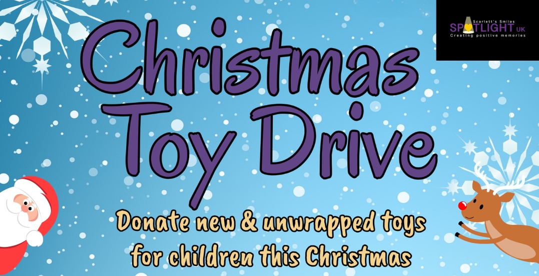 Image: Christmas Toy Drive poster Spotlight the charity