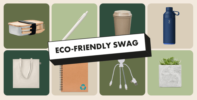 Image: Types of eco-friendly merch