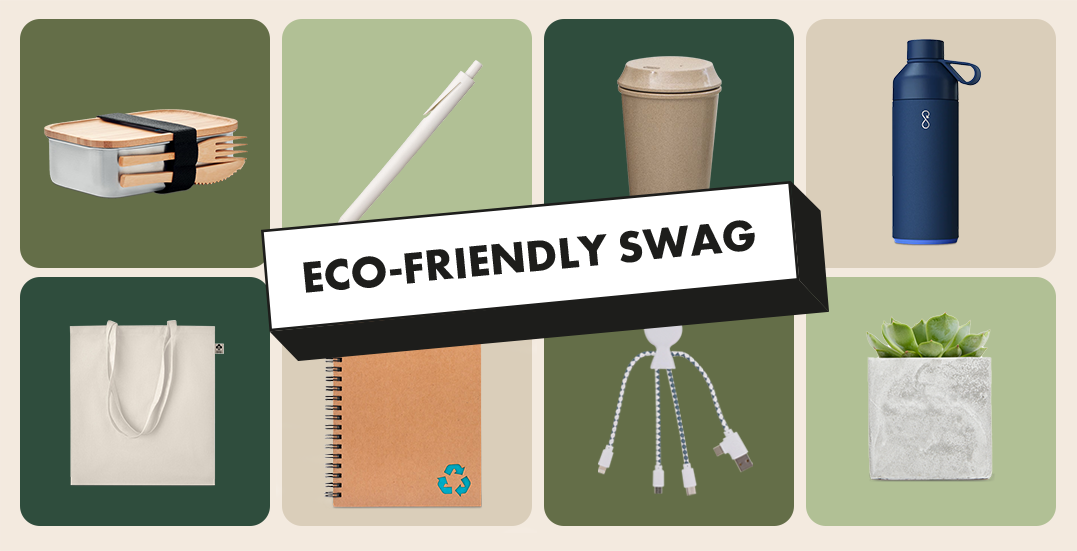Image: Types of eco-friendly merch