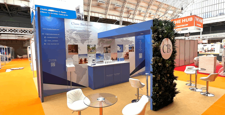 Image: Chase Buchanen exhibition stand at an event
