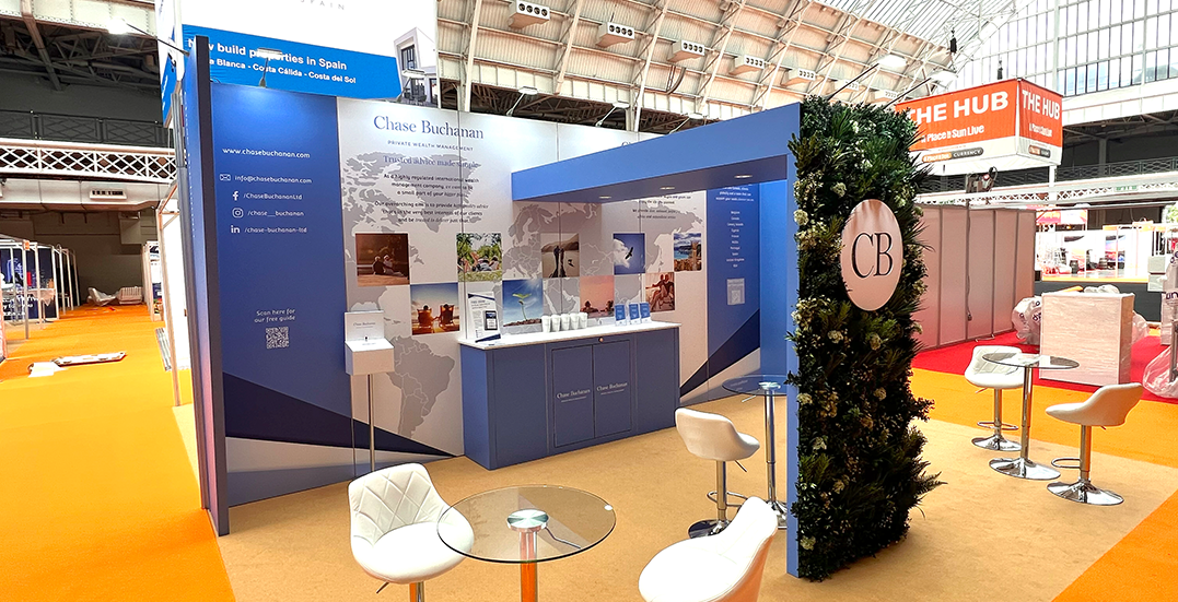Image: Chase Buchanen exhibition stand at an event